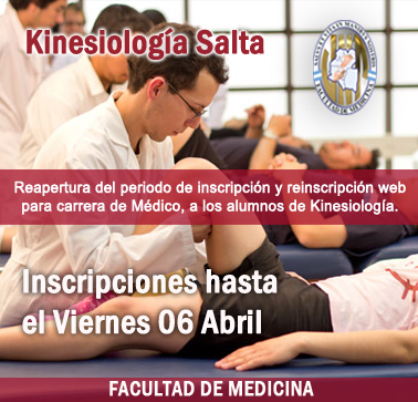 Atención Alumnos Kinesiología Salta. PRORROGA!!